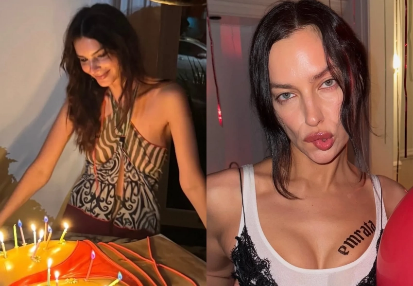 Эмили Ратаковски отпраздновала своё 34-летие вместе с Ириной Шейк