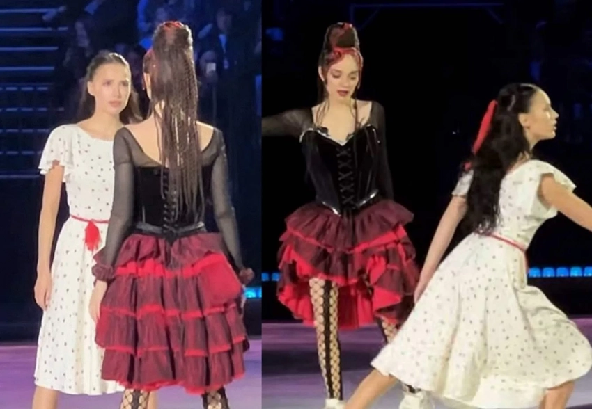 "Ты прости меня". Алина Загитова и Евгения Медведева вышли на лёд с совместным номером после примирения