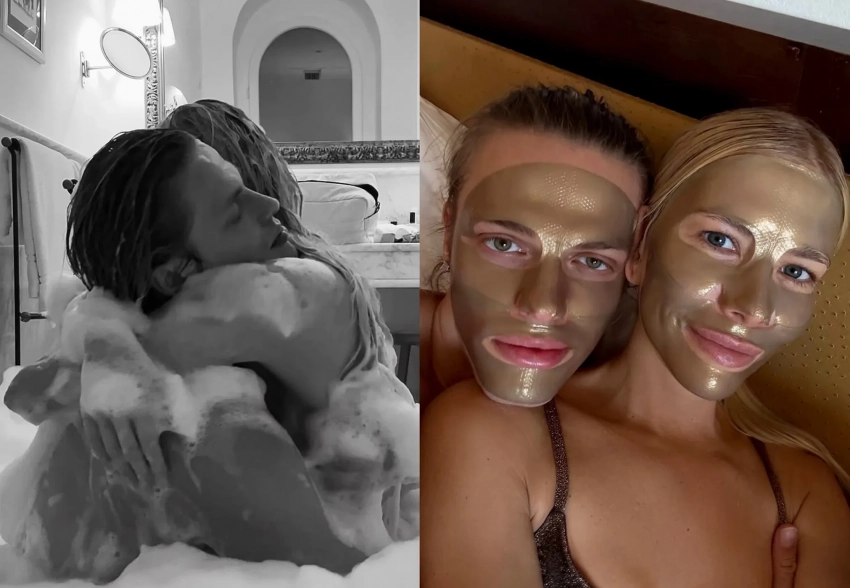 Ванна вдвоём: Елена Перминова показала, как провела август с бойфрендом Тарасом Романовым